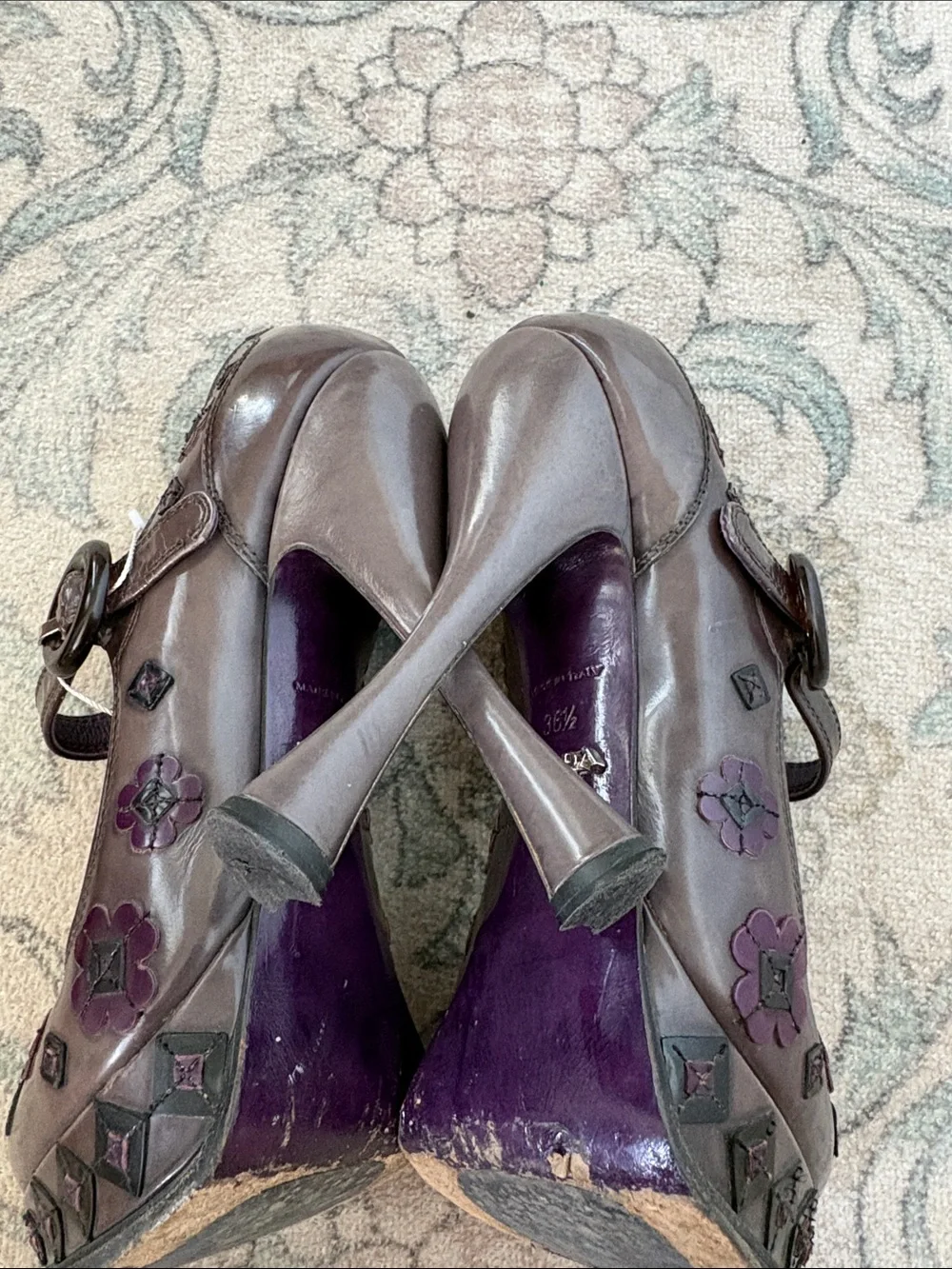 Prada Mary Jane Platform leather shoes